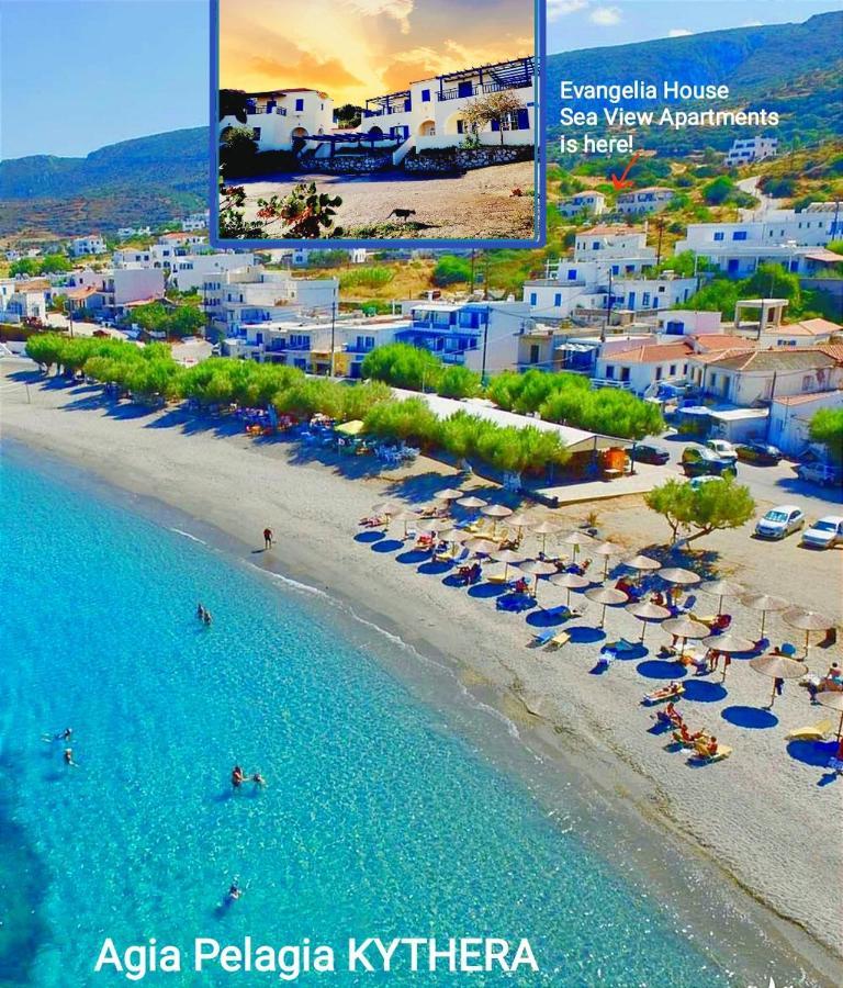 Evangelia House Sea View Apartments Agia Pelagia  المظهر الخارجي الصورة